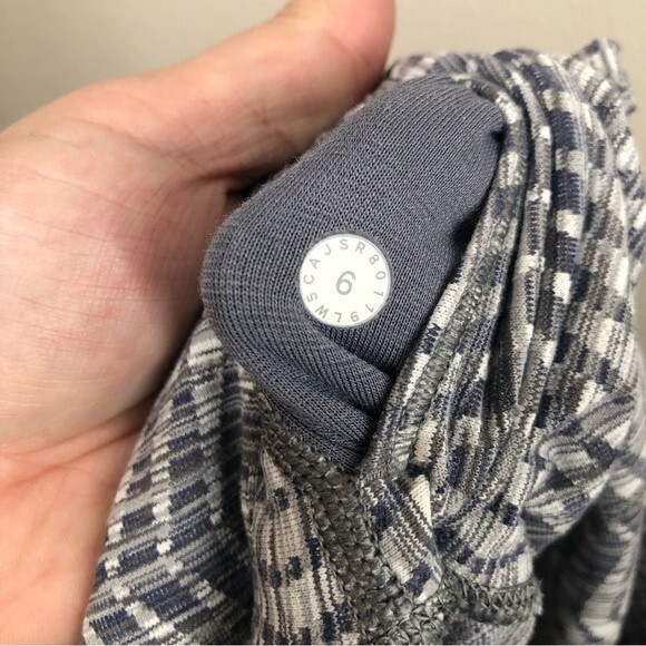 Lululemon Wunder Under High-Rise 7/8 Tight FullOn Luxtreme Aarow Jacquard Gray 6 - Picture 10 of 10